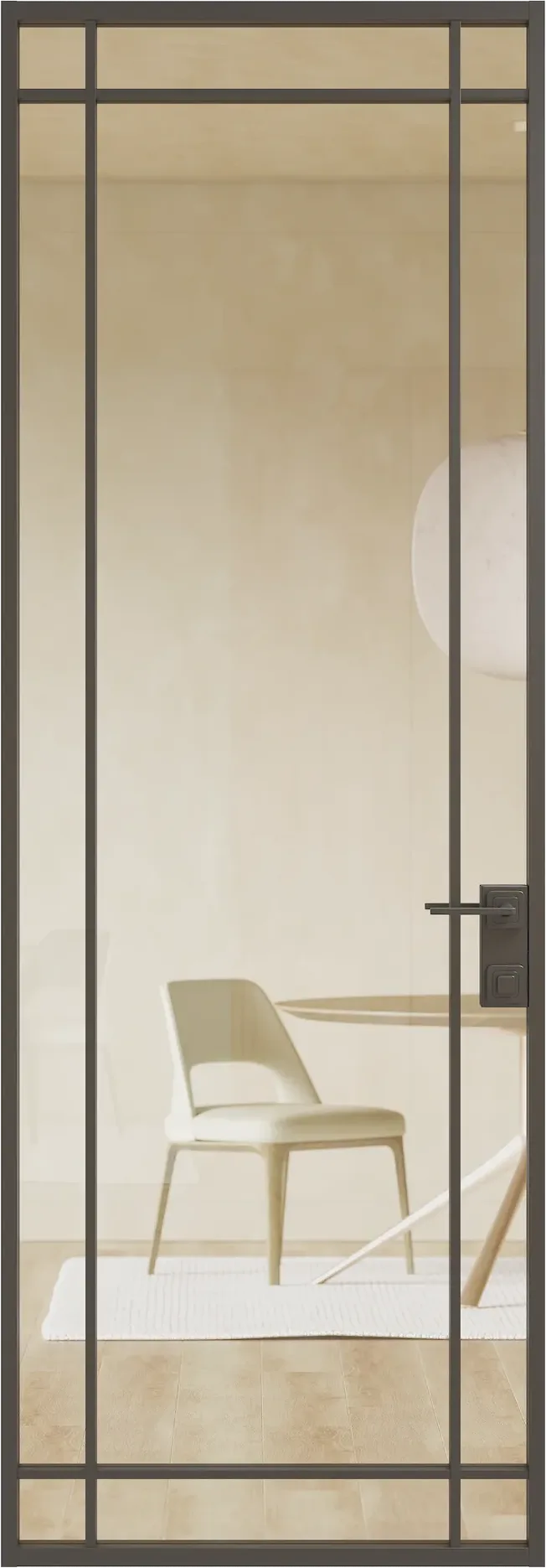 Алюминиевая дверь MINOLI 10 — SK Чёрный