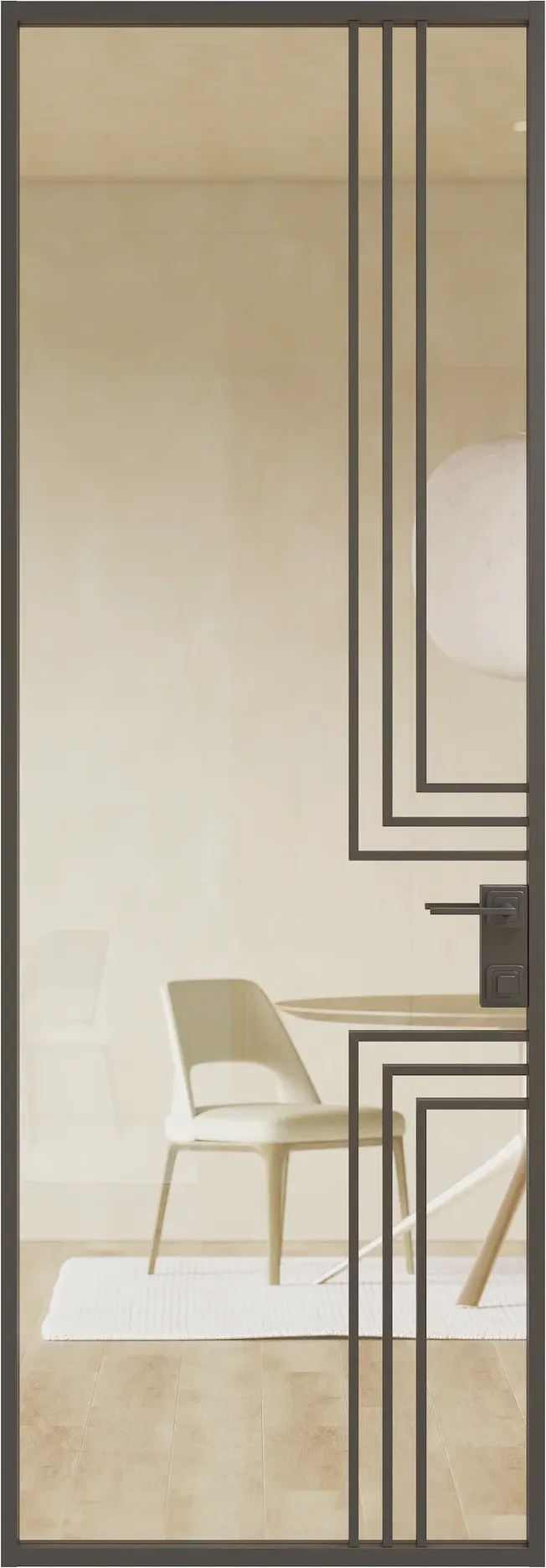 Алюминиевая дверь MINOLI 14 — SK Чёрный