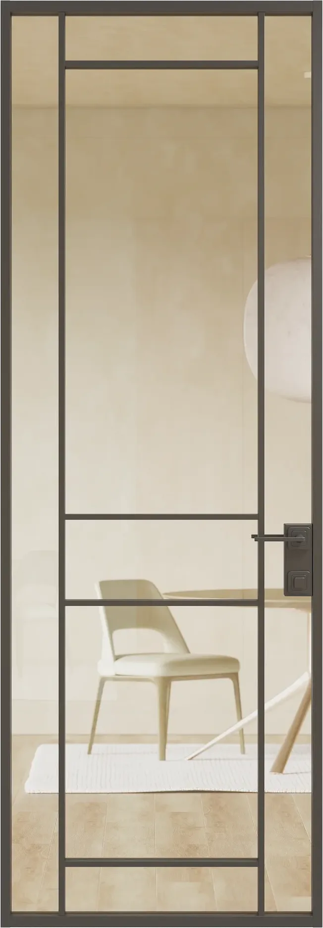 Алюминиевая дверь MINOLI 18 — SK Чёрный