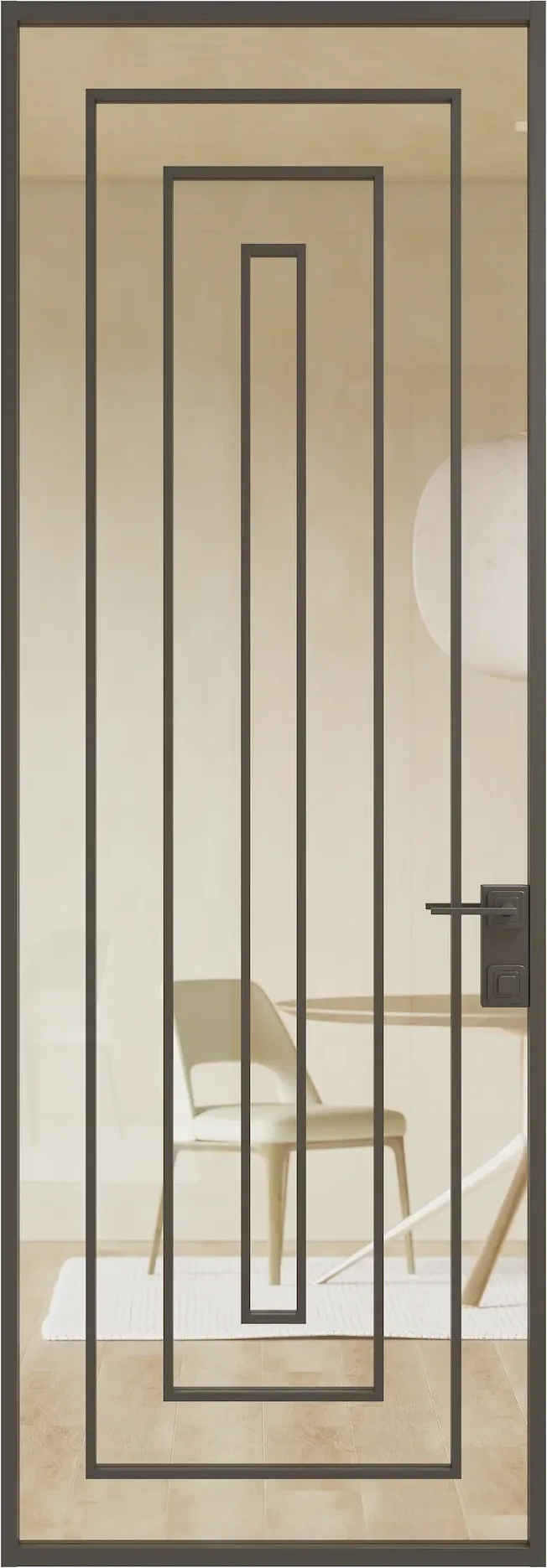 Алюминиевая дверь MINOLI 19 — SK Чёрный