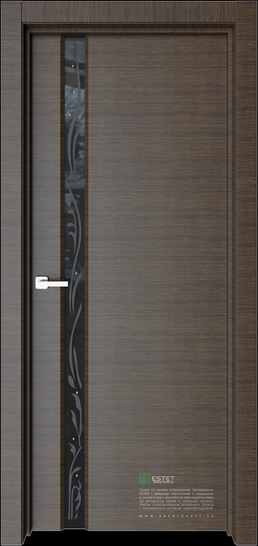 Межкомнатная дверь E1 — korica black