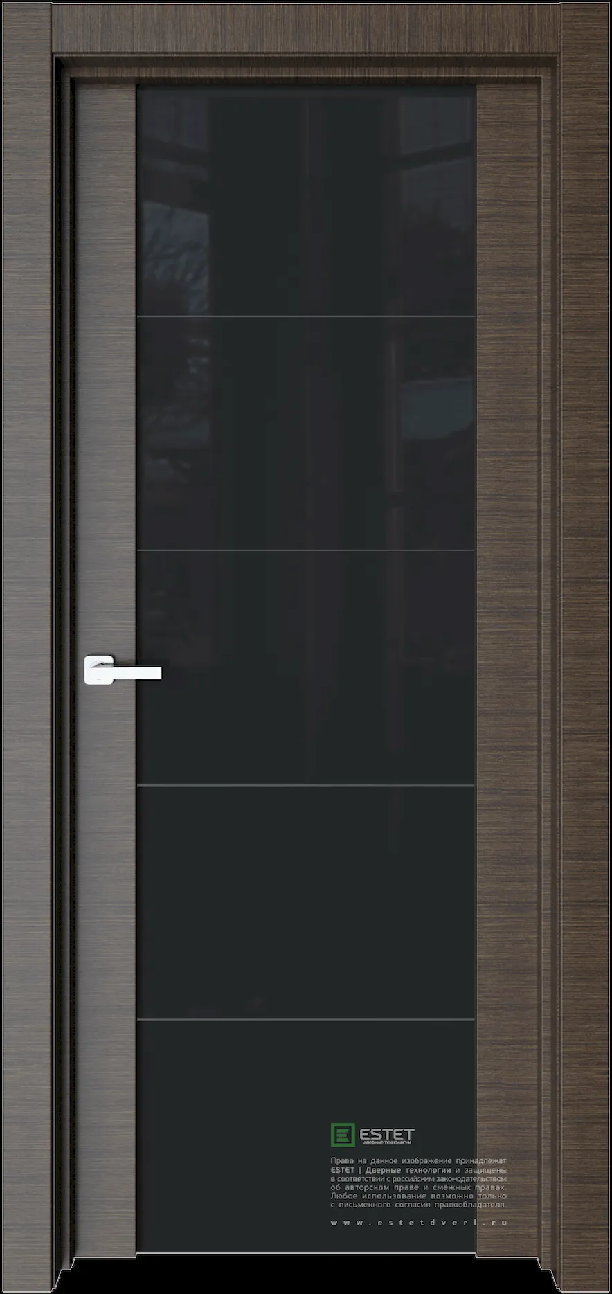 Межкомнатная дверь E7 — korica black