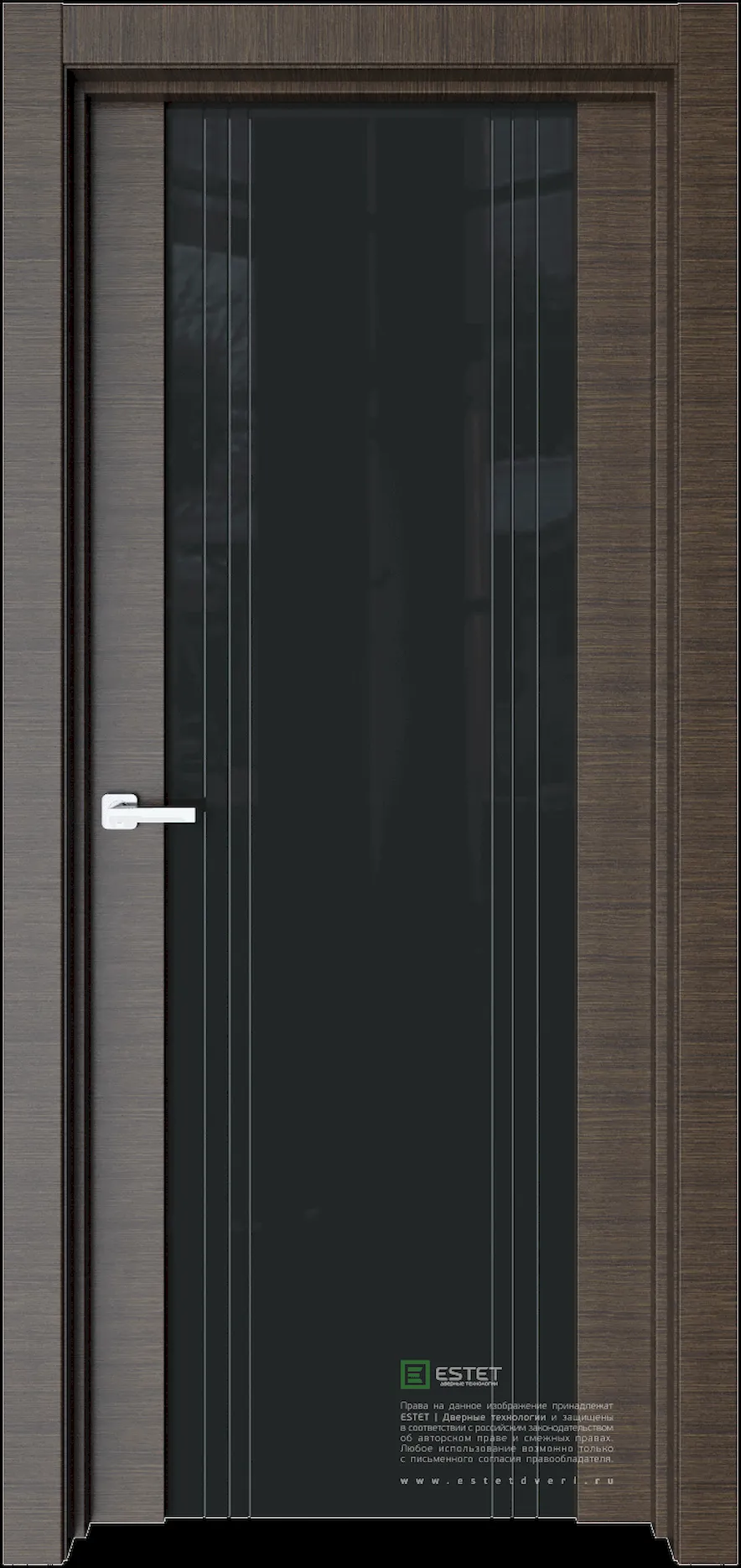 Межкомнатная дверь E7 — korica black P14