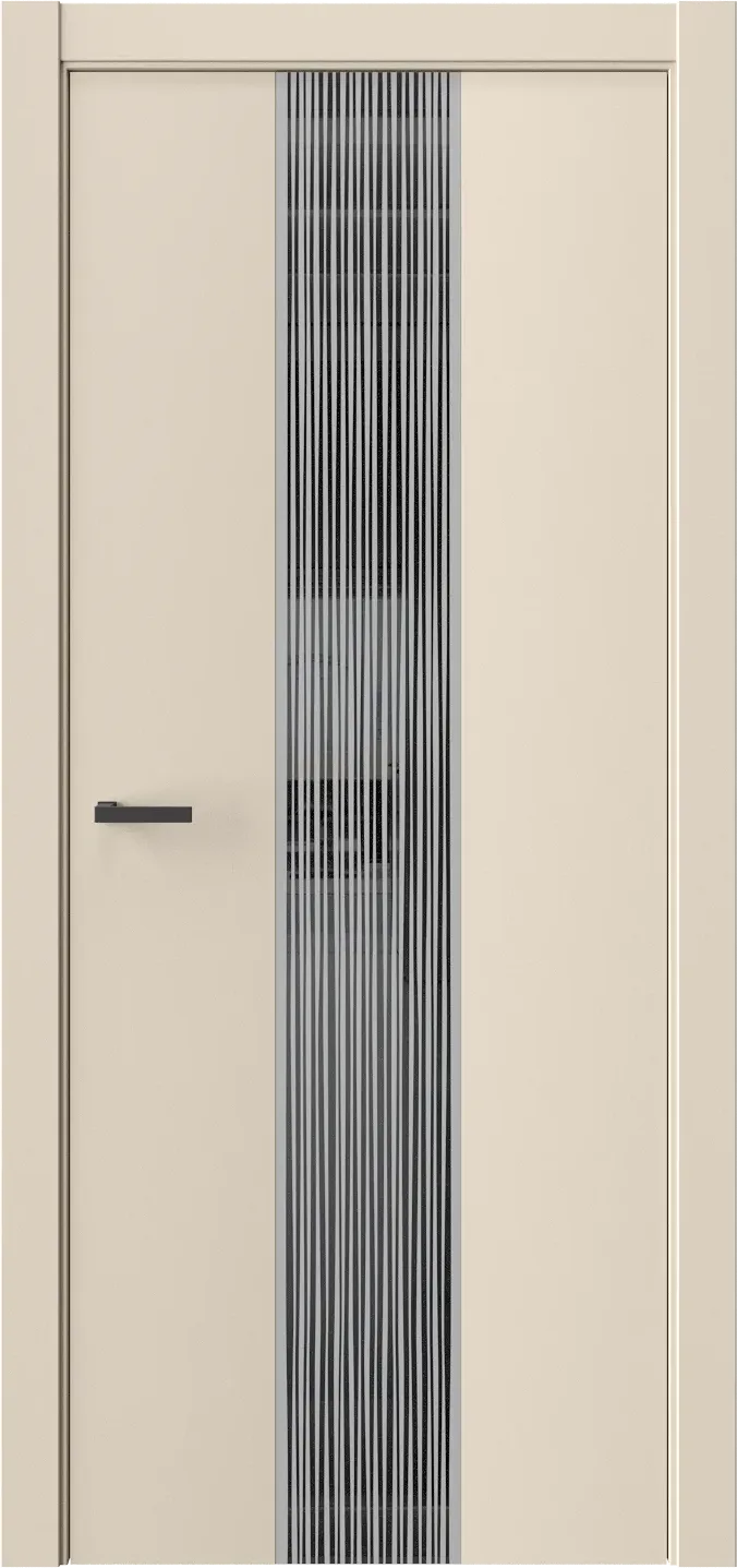 Межкомнатная дверь ЭКЗОТИКА 6E — Стекло черное(Lacobel)