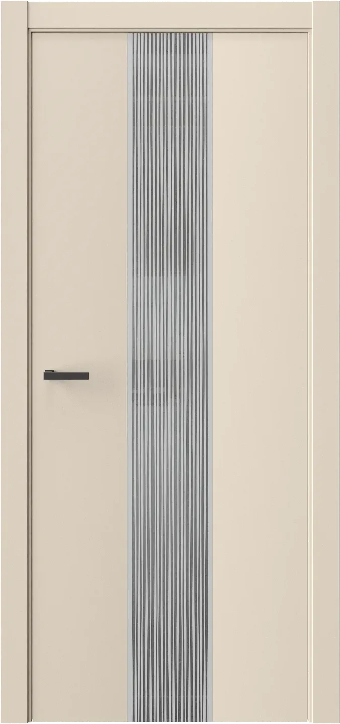 Межкомнатная дверь ЭКЗОТИКА 6E — Зеркало графит(Сатин)