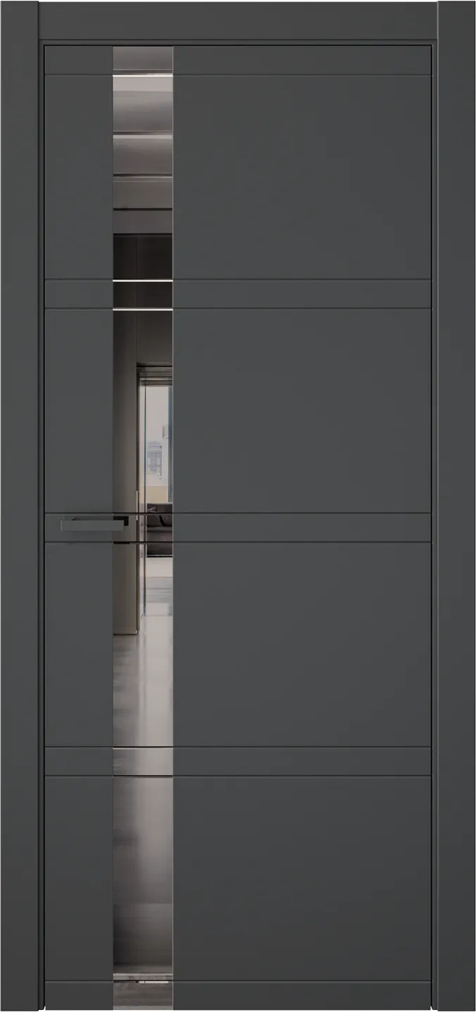 Межкомнатная дверь EVO 1 — Зеркало графит