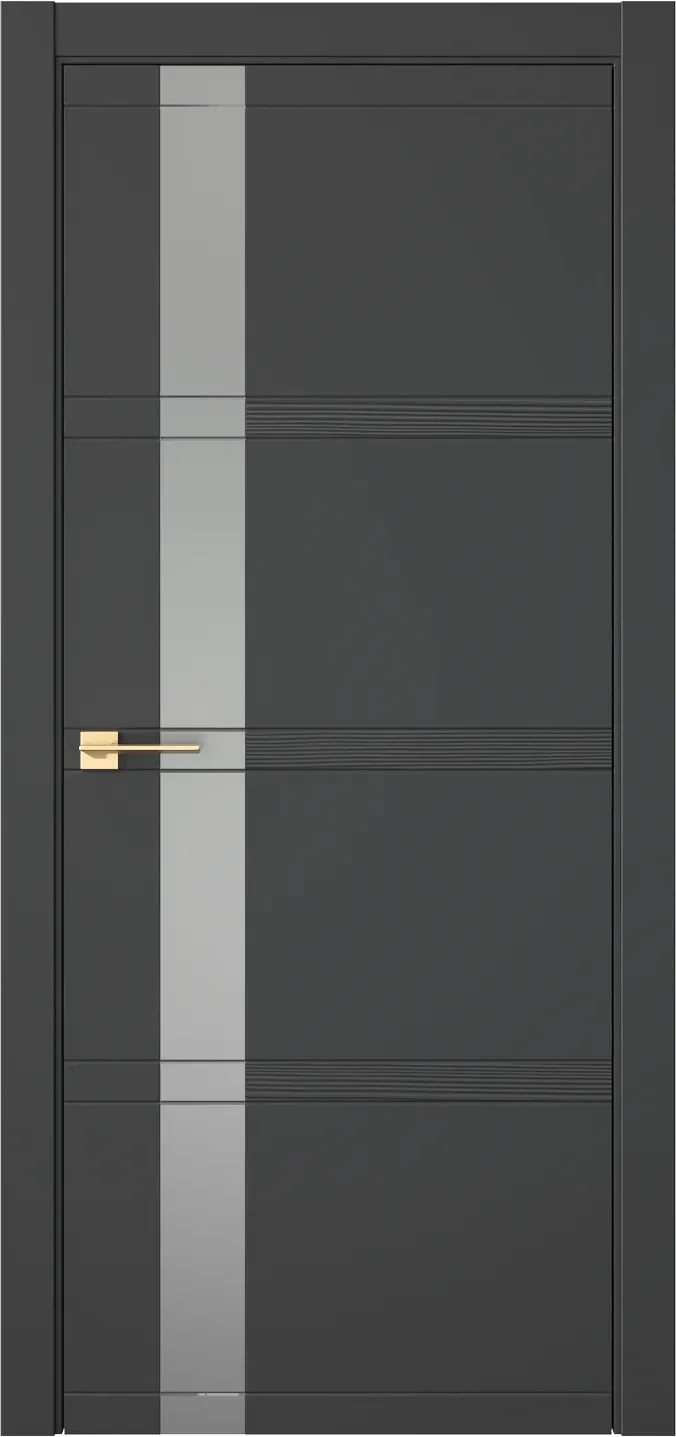 Межкомнатная дверь EVO 1D — Зеркало графит(Сатин).png