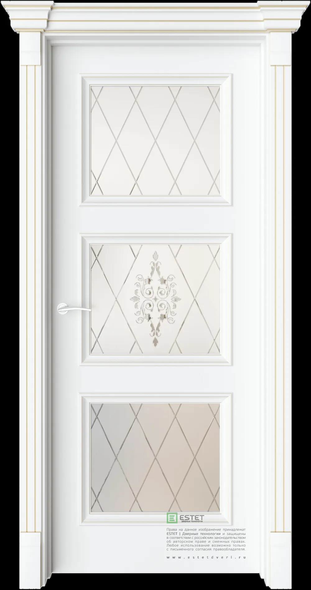Межкомнатная дверь GE12 — C10 soft beliy GP white 1
