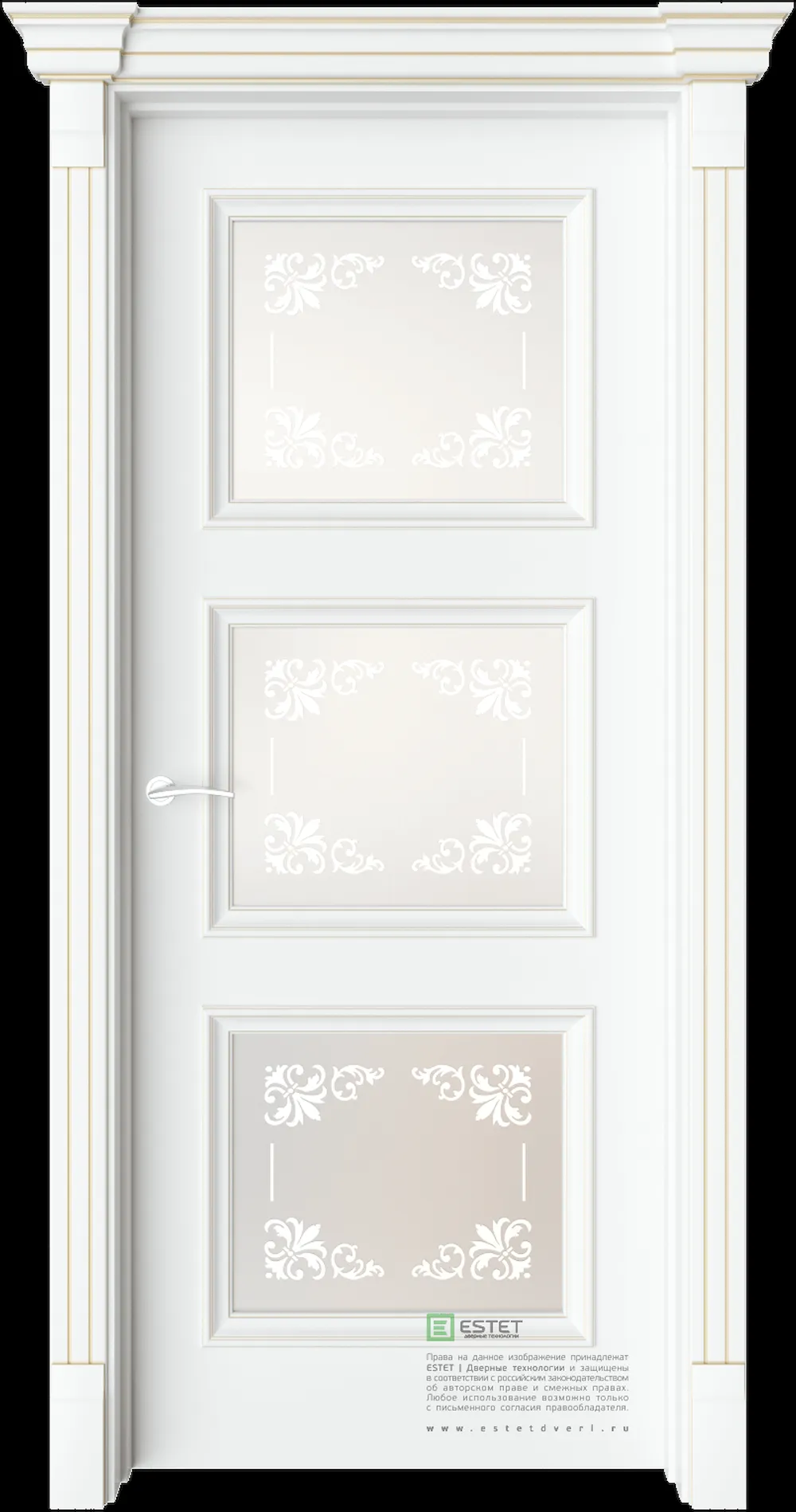 Межкомнатная дверь GE12 — C10 soft beliy GP white 3