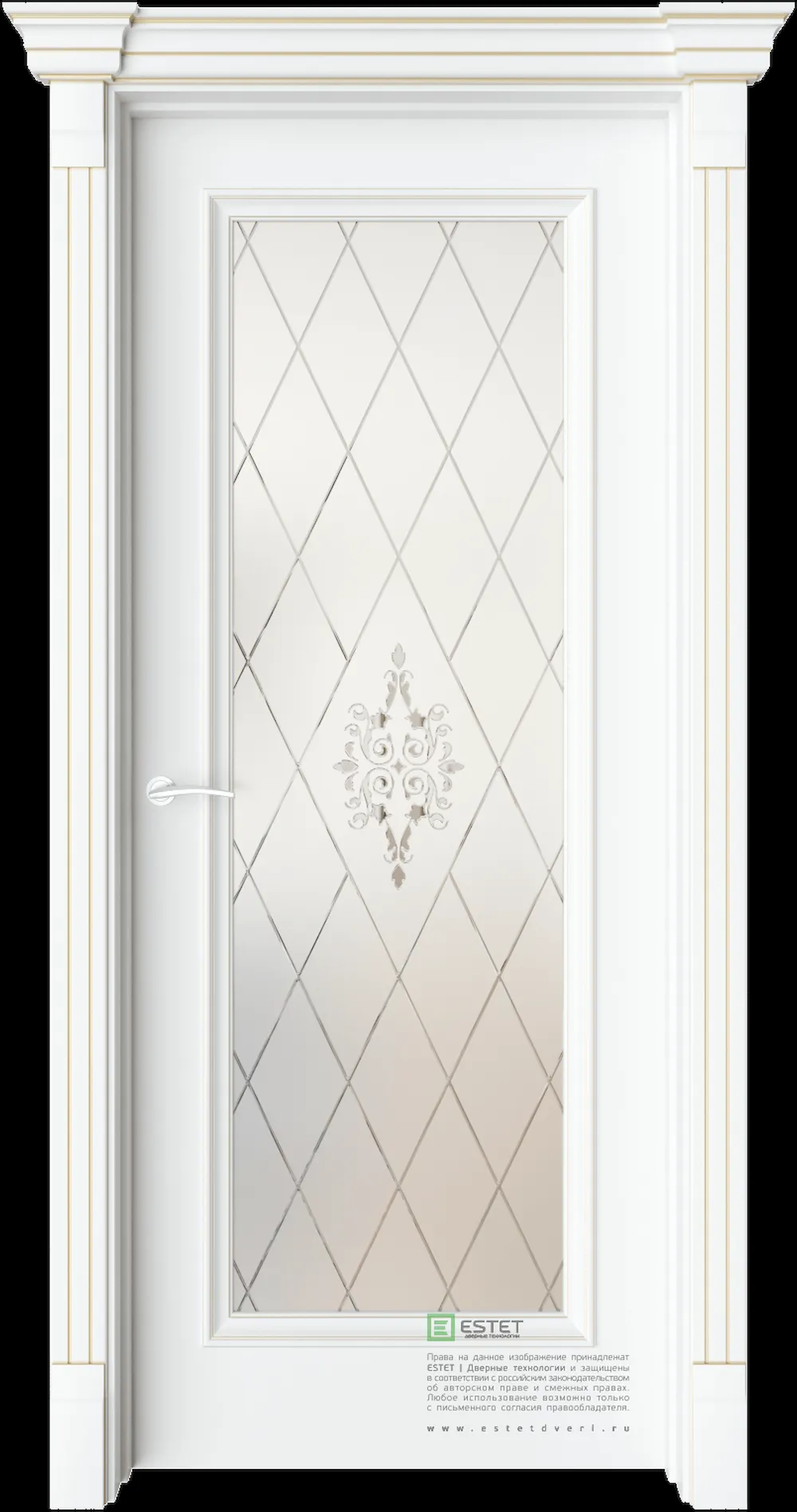 Межкомнатная дверь GE2 — C10 soft beliy GP white 1
