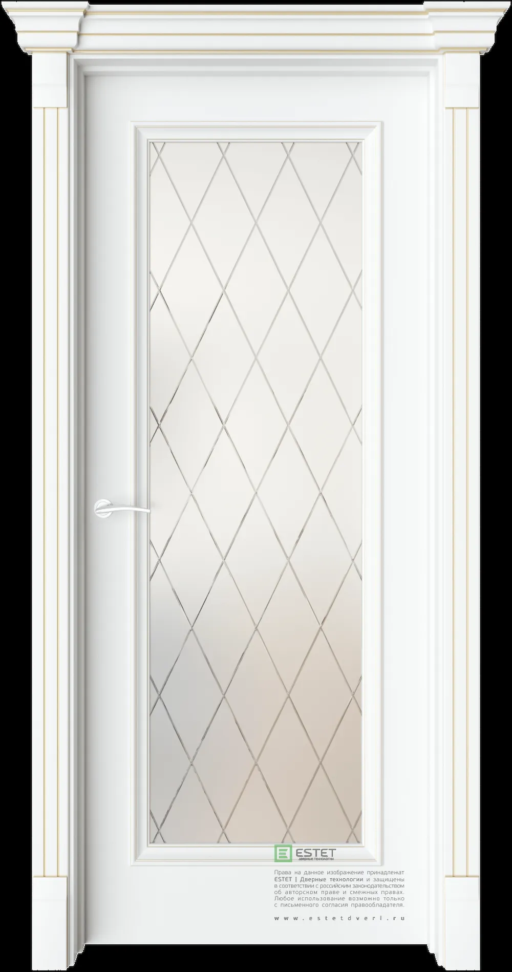Межкомнатная дверь GE2 — C10 soft beliy GP white 2