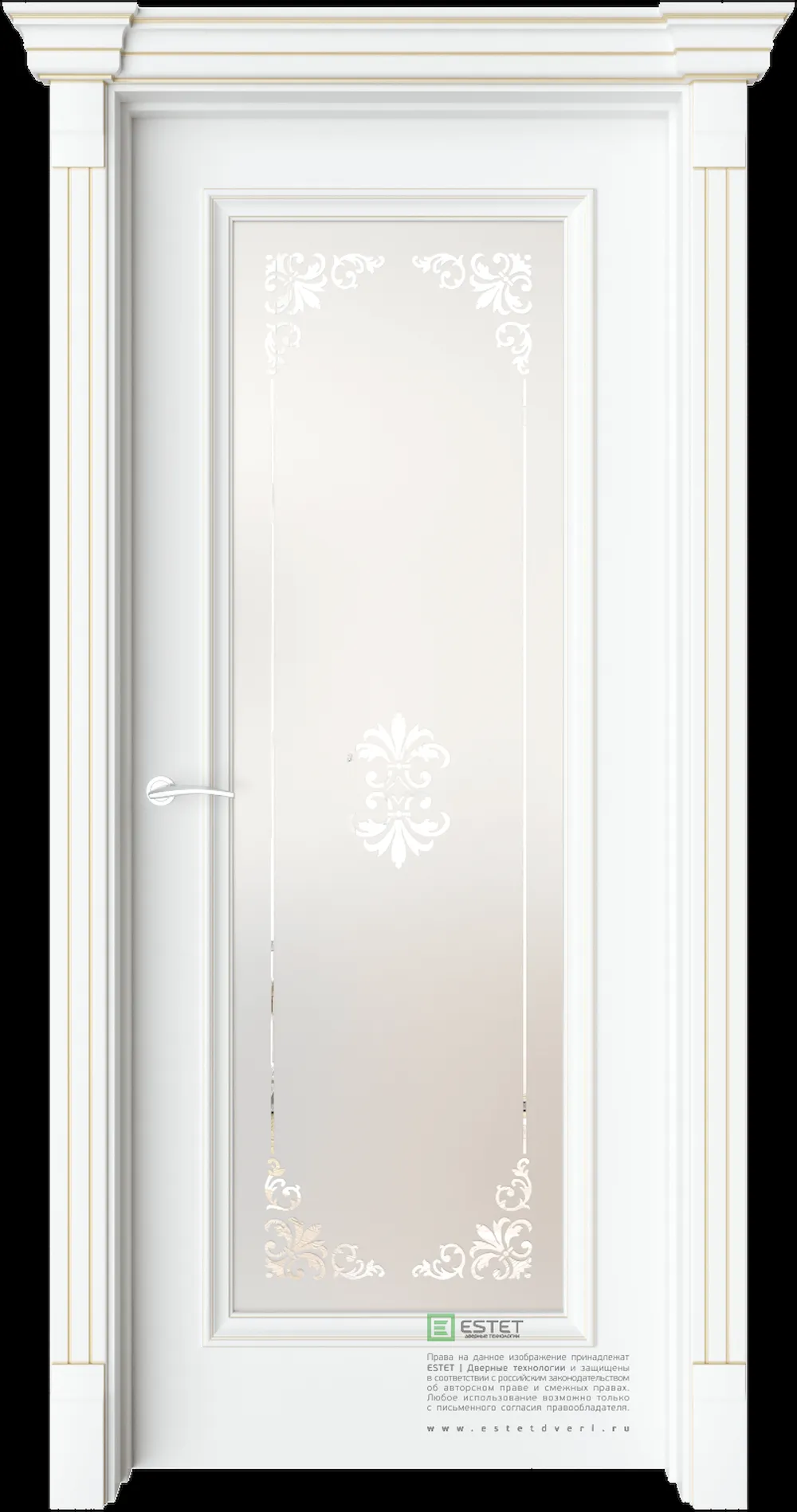 Межкомнатная дверь GE2 — C10 soft beliy GP white 3
