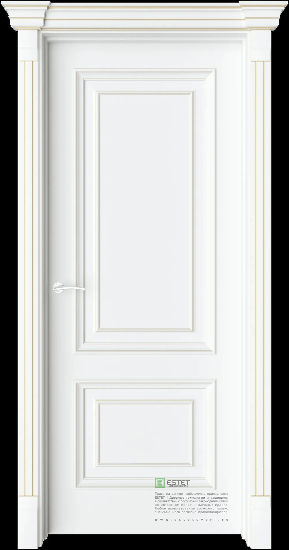 Межкомнатная дверь GE3M — C10 soft beliy GP