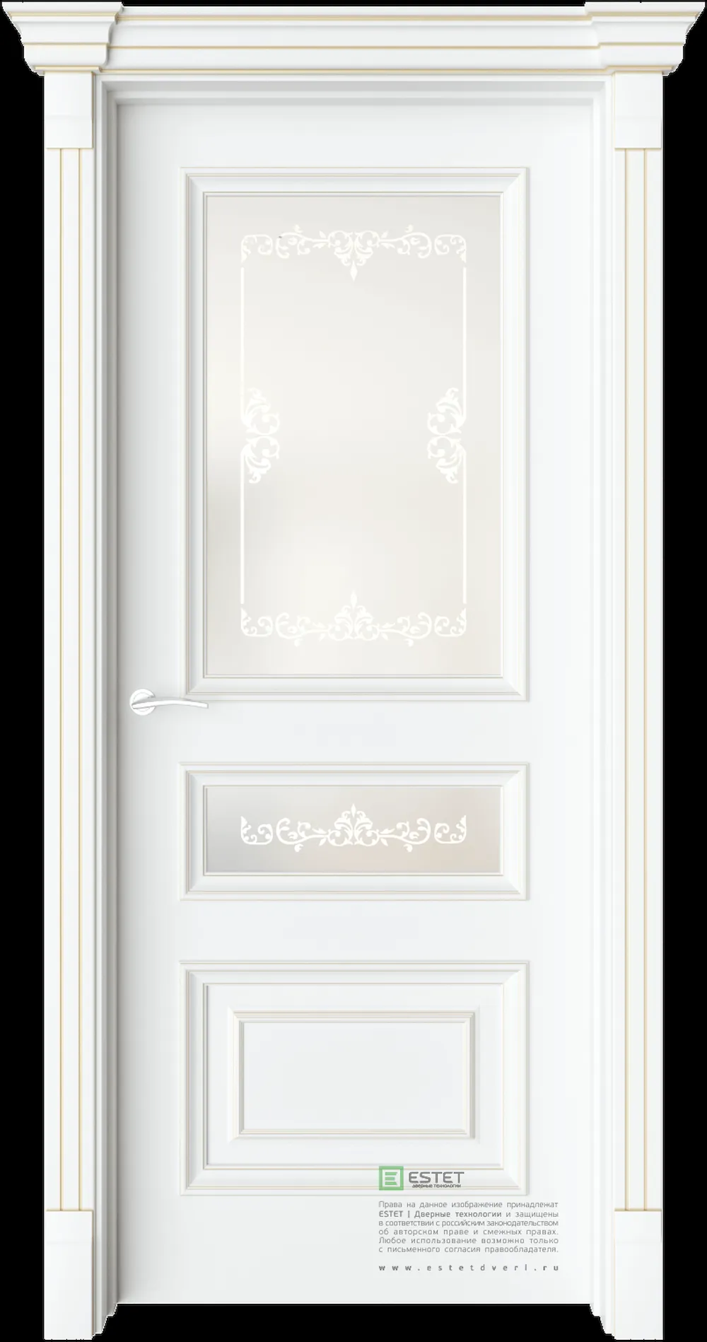 Межкомнатная дверь GE6M — C10 soft beliy GP white 4