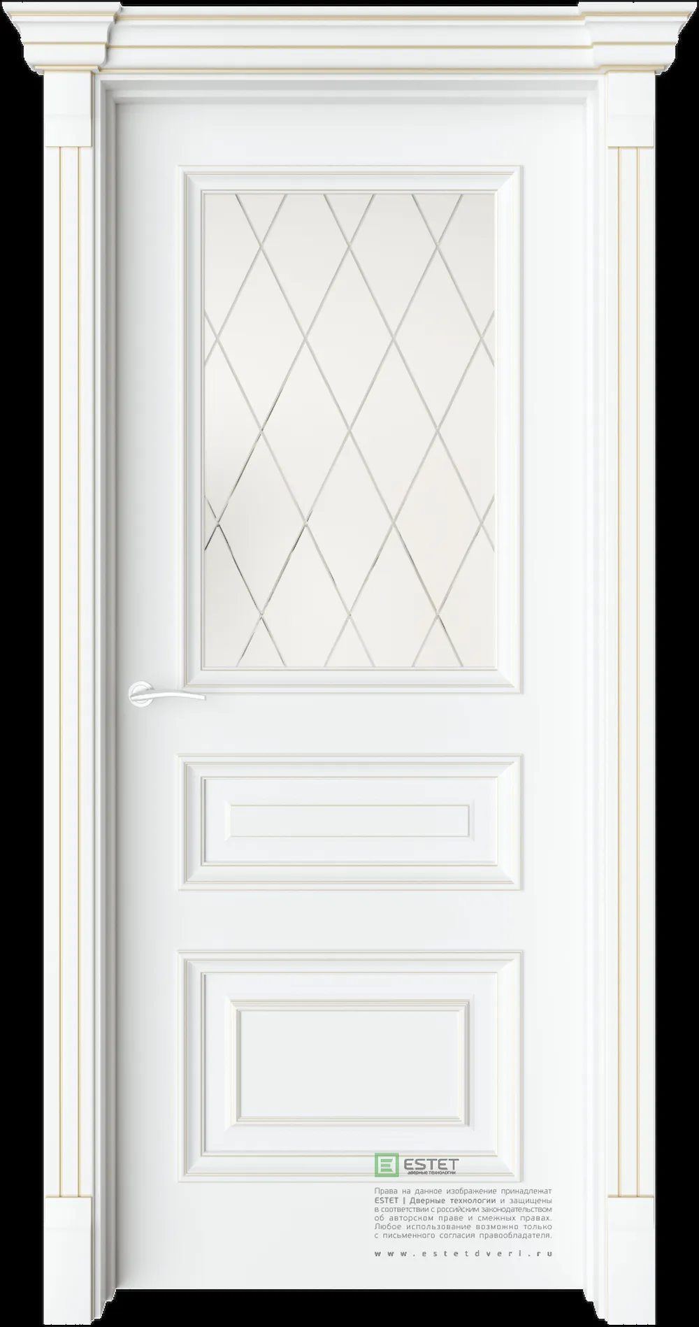 Межкомнатная дверь GE7M — C10 soft beliy GP white 2