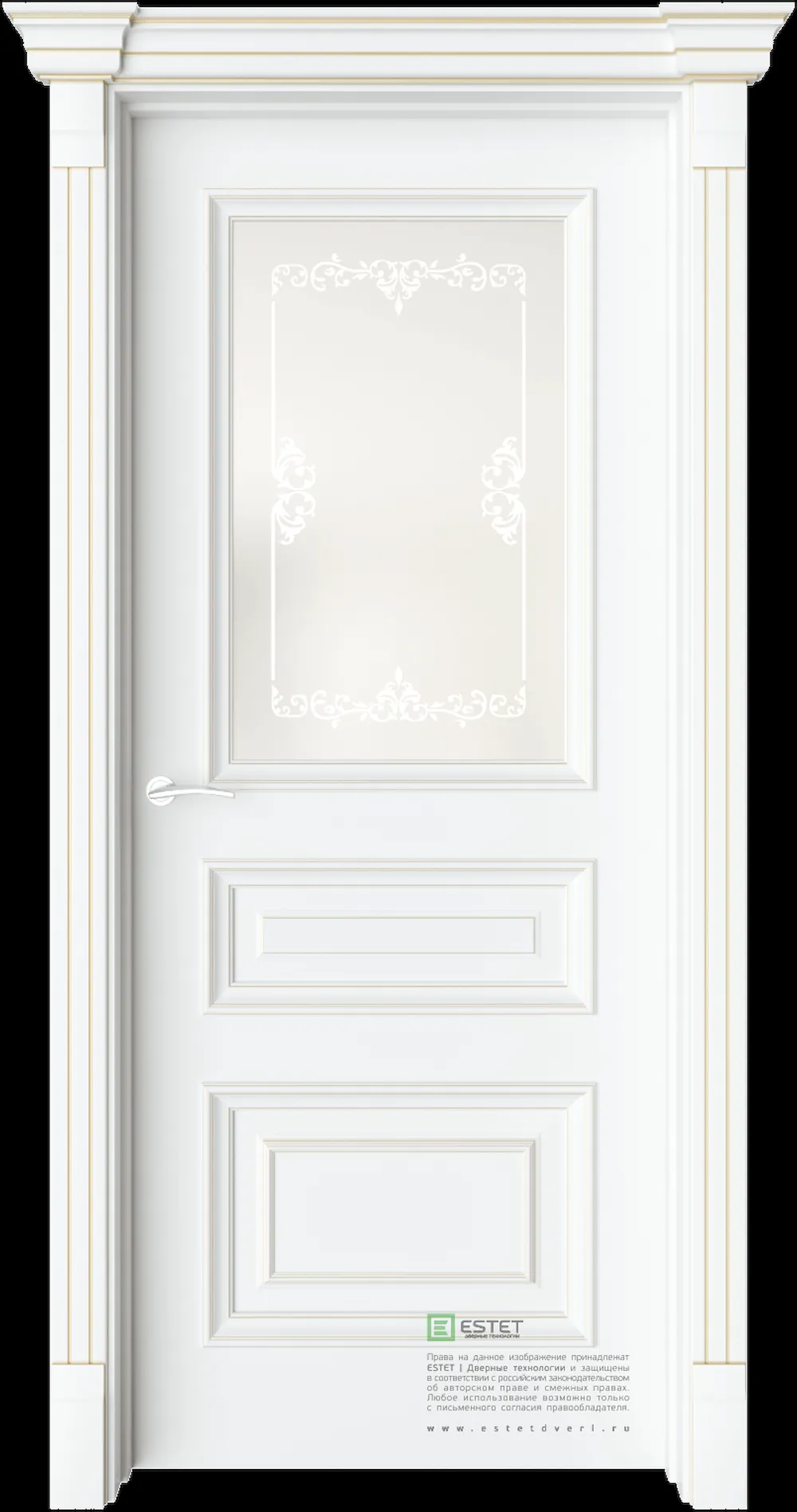 Межкомнатная дверь GE7M — C10 soft beliy GP white 4