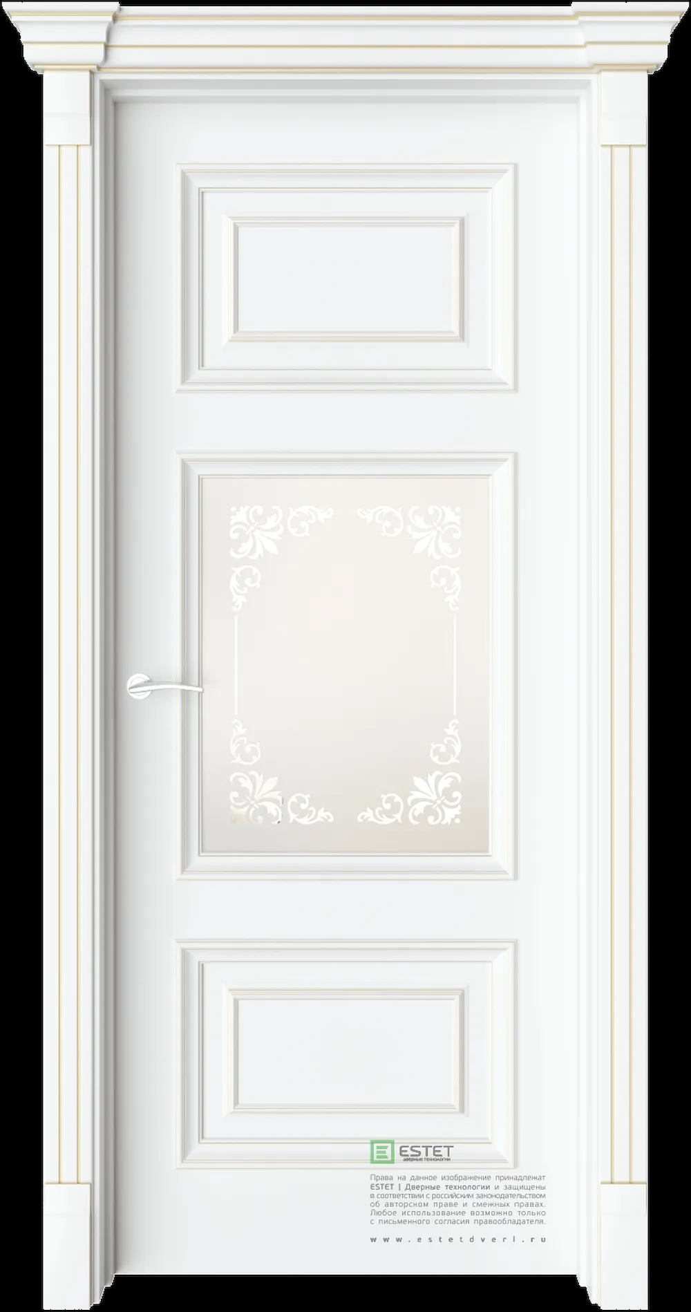 Межкомнатная дверь GE9M — C10 soft beliy GP white 3
