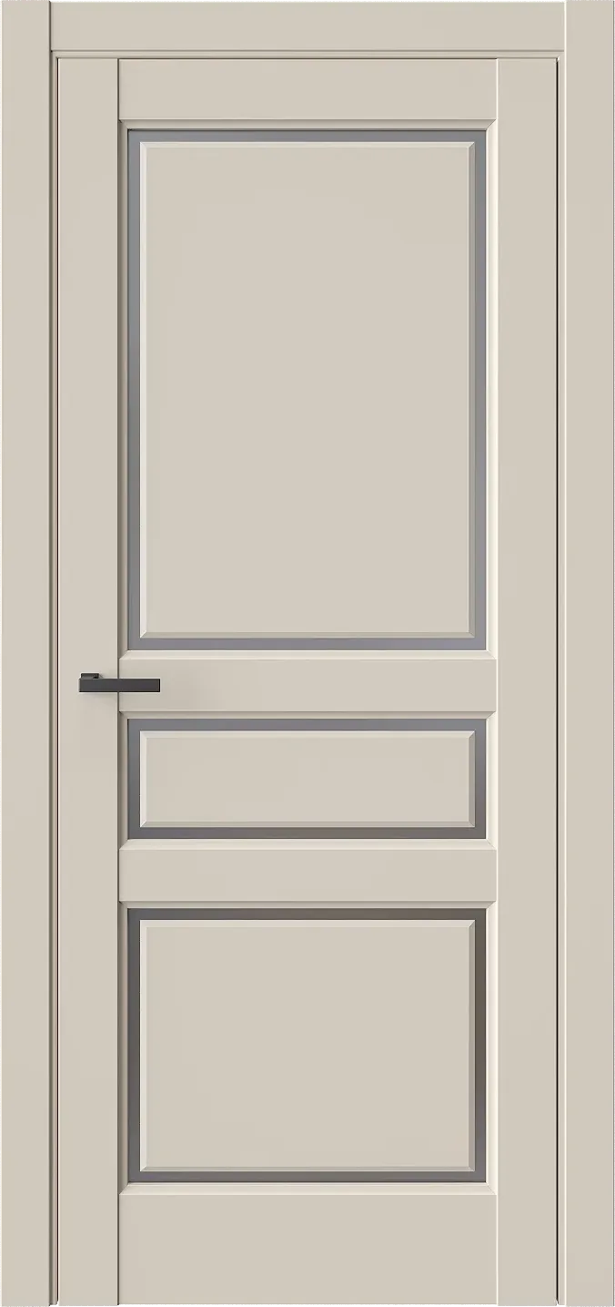 Межкомнатная дверь LVT5 — Стекло графит(Сатинат)