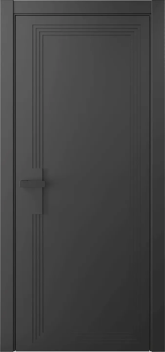 Межкомнатная дверь Mio 1 asm — Наличник телескоп Черная жемчужина