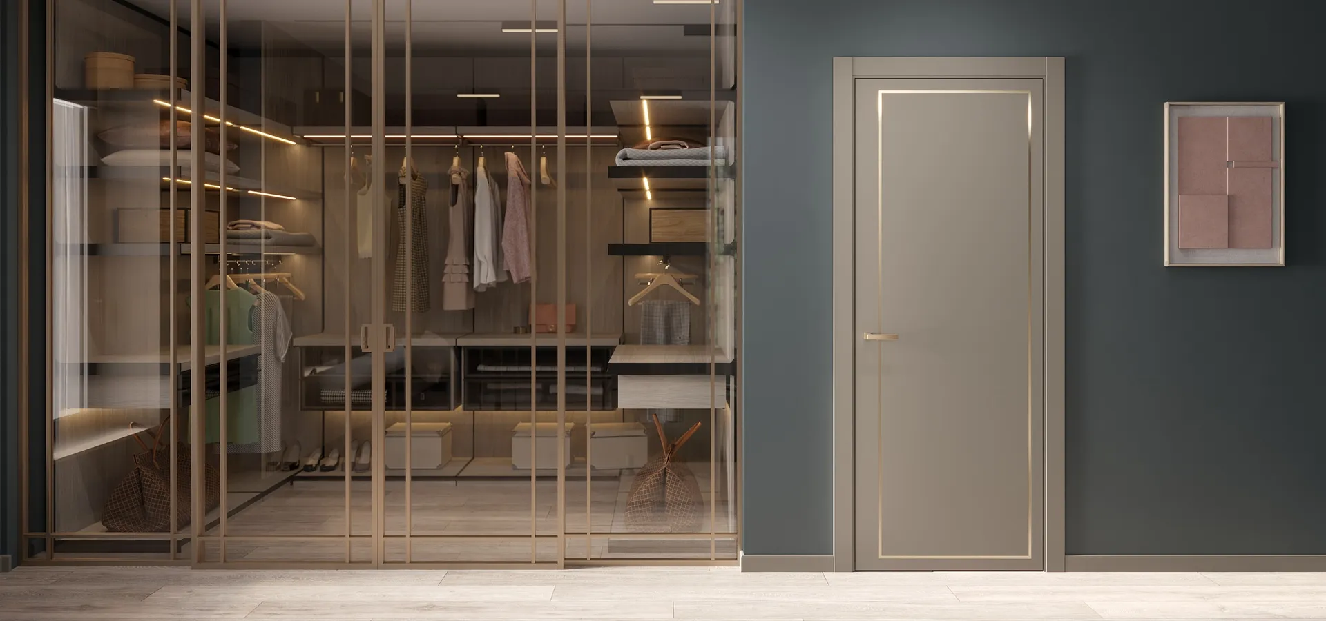 Межкомнатная дверь MODERNO 41 в интерьере