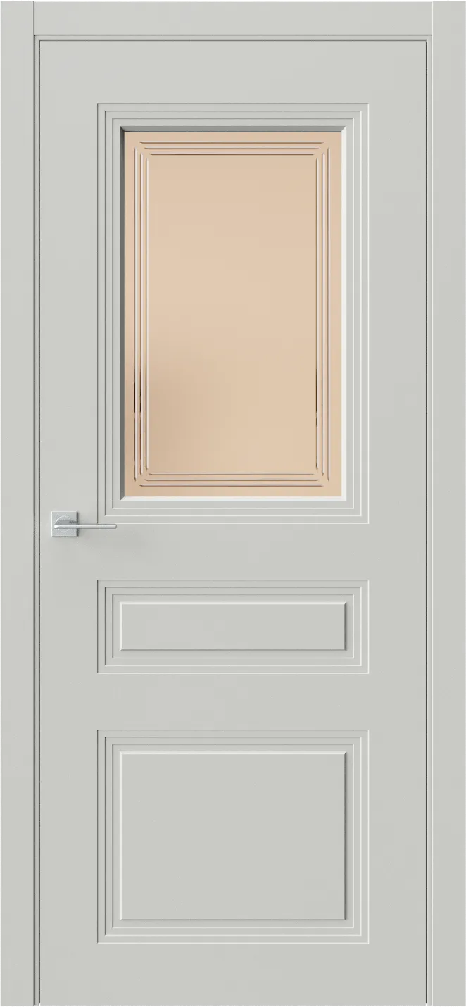 Межкомнатная дверь MONTE 8 — Агат (RAL 7038) Стекло-1-сатинат-бронза