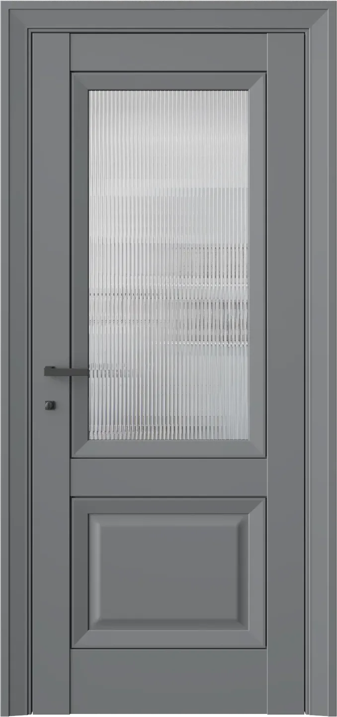 Межкомнатная дверь PALLADIUM 4F — стекло рифленое (Прозрачное, декоративное) Альпийская ночь