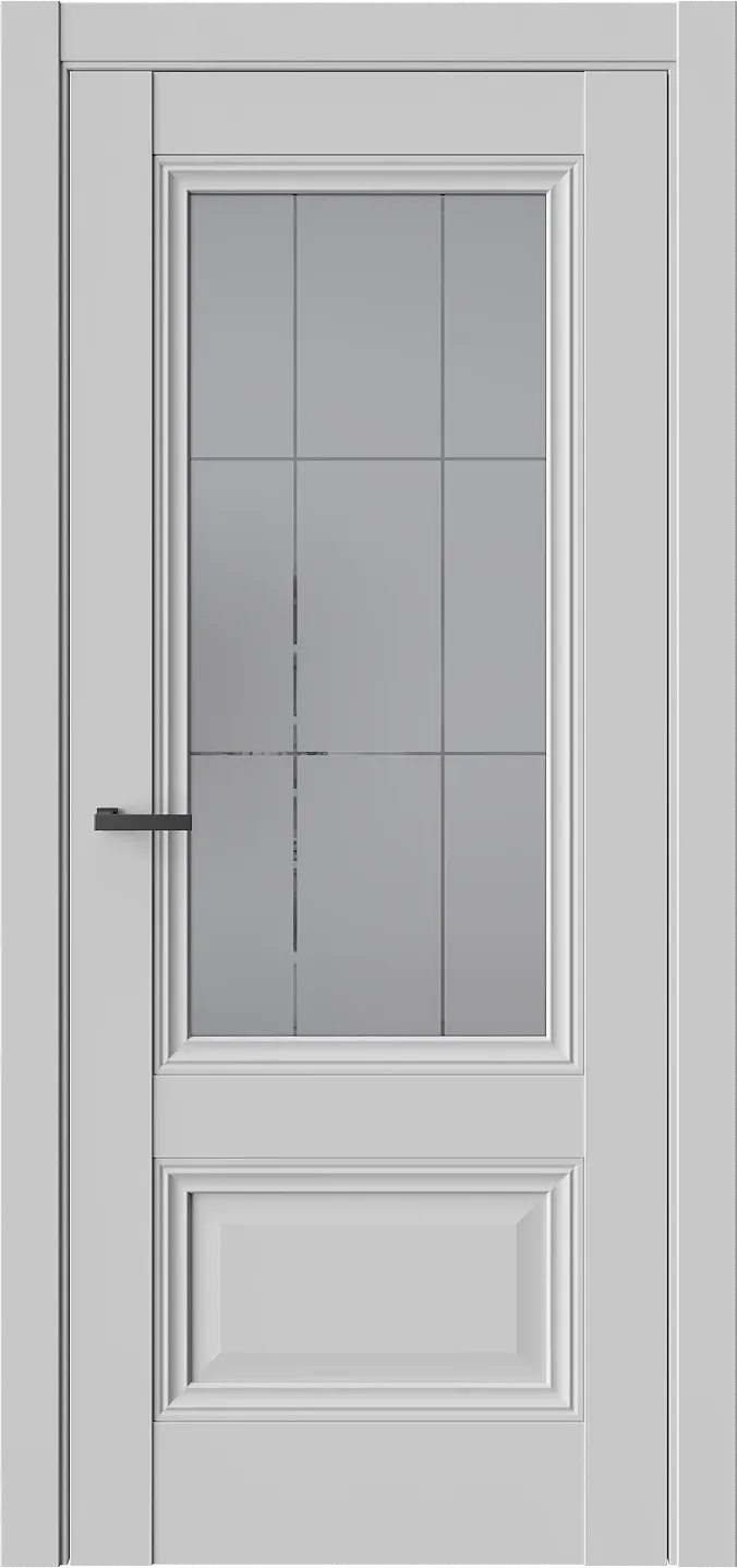 Межкомнатная дверь RAIMOND 4.1 — Стекло 3 графит(Сатинат)