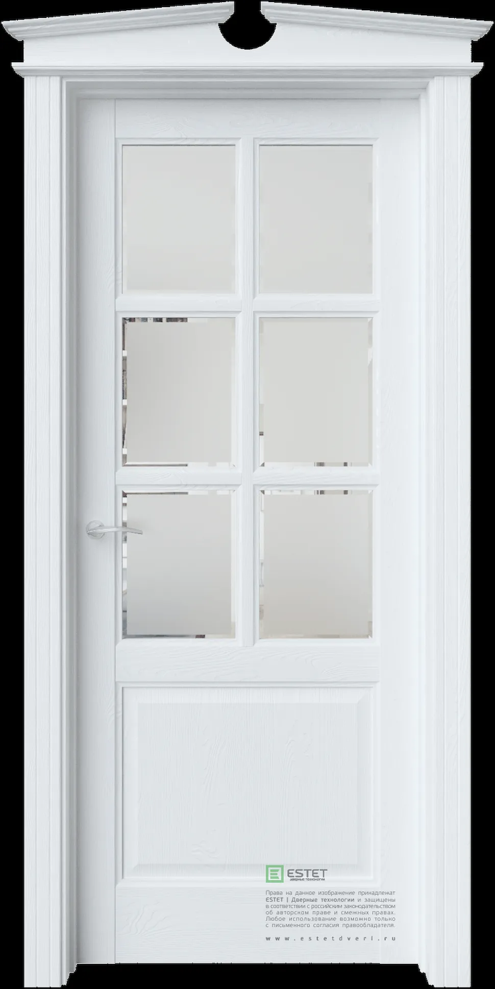 Межкомнатная дверь S14 — Ясень винтер white satin facet