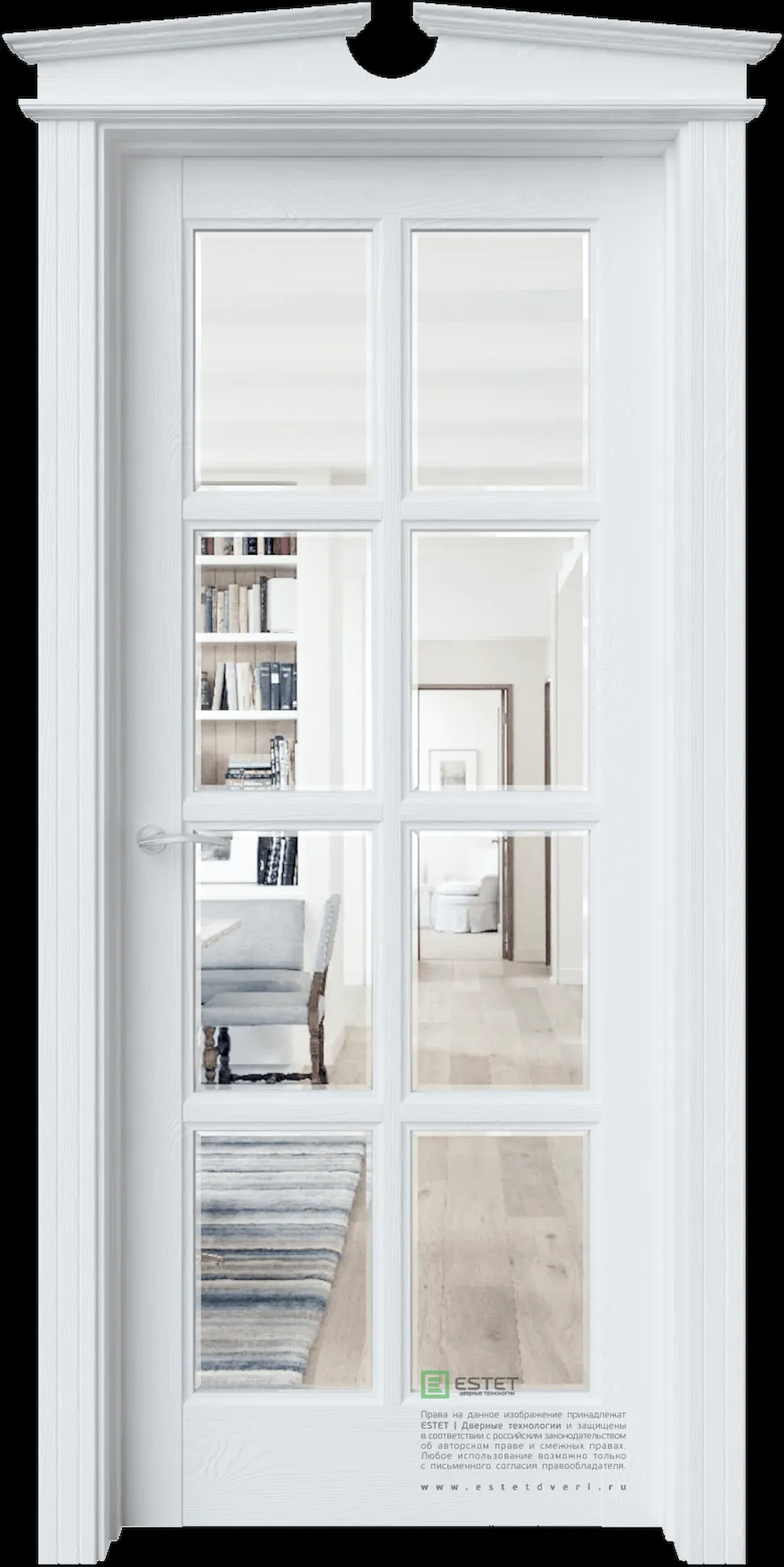 Межкомнатная дверь S16 — Ясень винтер white facet