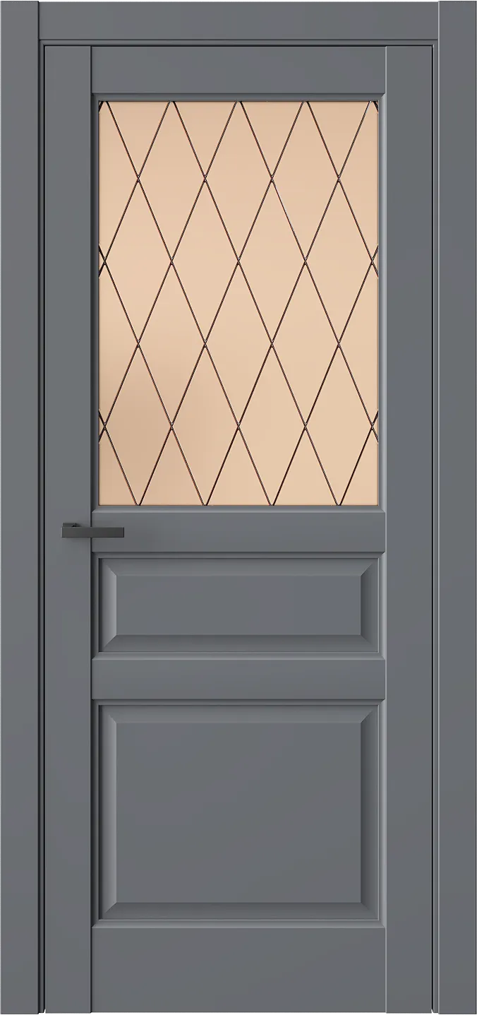 Межкомнатная дверь SENSATION 8 — Стекло 2 бронза(Сатинат)