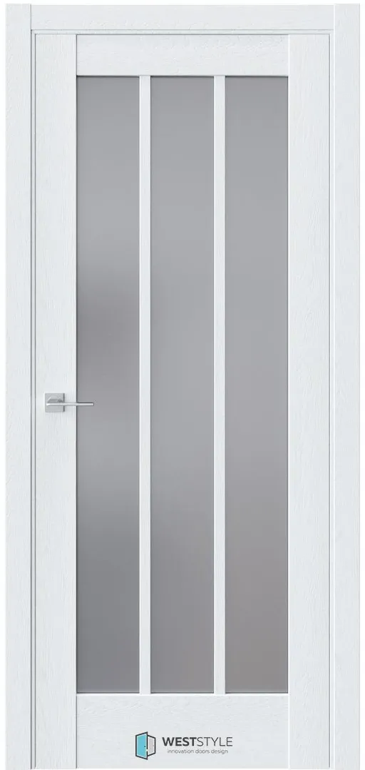 Межкомнатная дверь ZEST 3 — Стекло сатинат графит