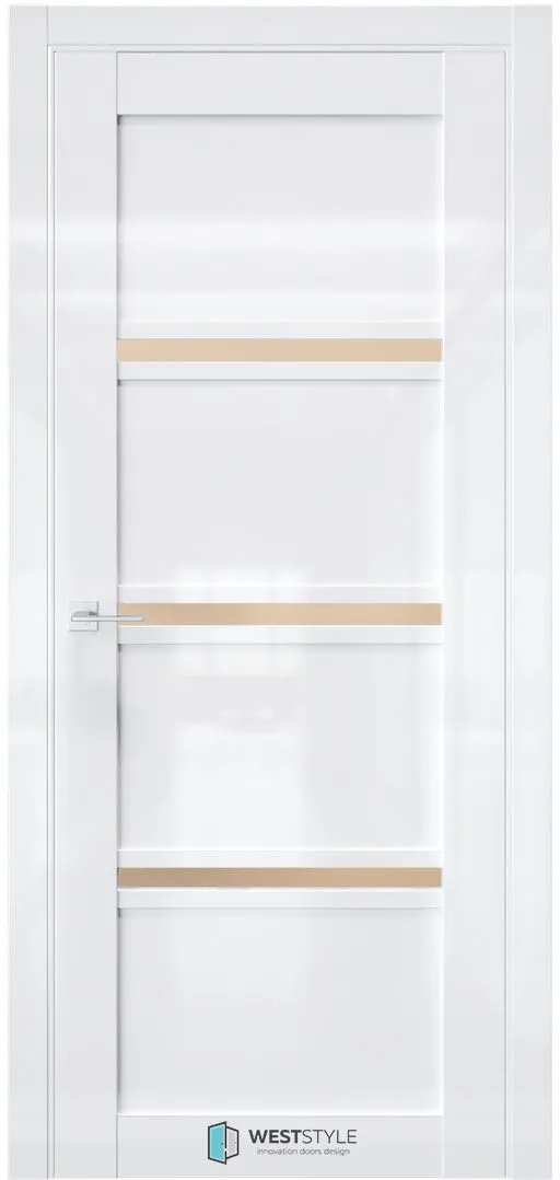 Межкомнатная дверь ZEST EMLAYER 10 — Стекло сатинат бронза