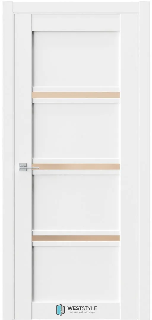 Межкомнатная дверь ZEST EMLAYER 10 — Стекло сатинат бронза