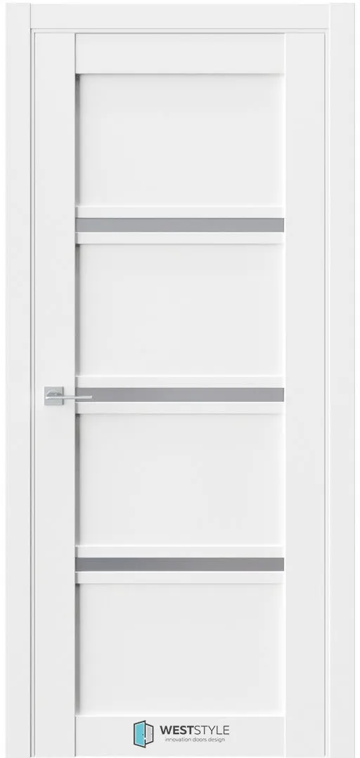 Межкомнатная дверь ZEST EMLAYER 10 — Стекло сатинат графит