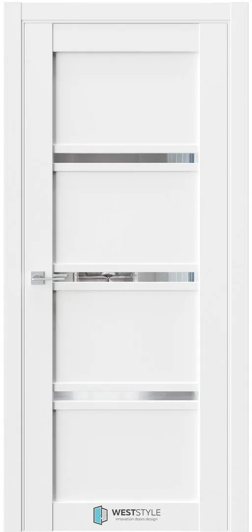 Межкомнатная дверь ZEST EMLAYER 10 — Стекло сияние