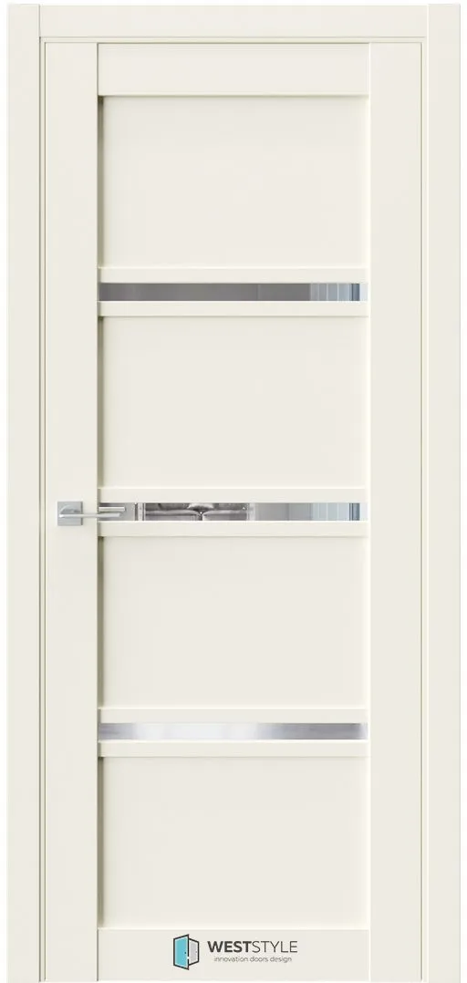 Межкомнатная дверь ZEST EMLAYER 10 — Стекло сияние