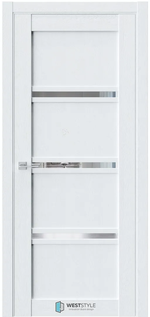 Межкомнатная дверь ZEST EMLAYER 10 — Стекло сияние