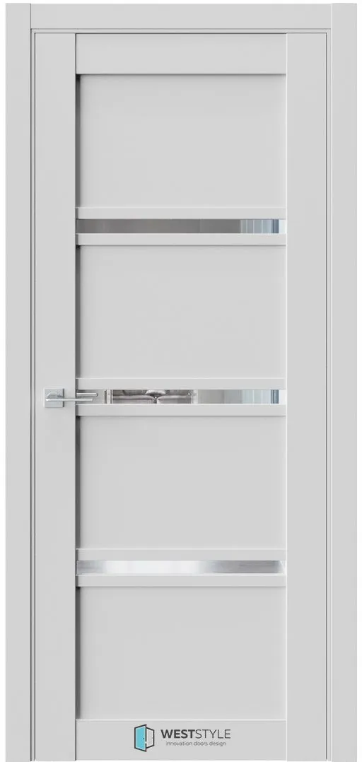 Межкомнатная дверь ZEST EMLAYER 10 — Стекло сияние