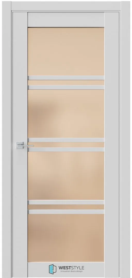 Межкомнатная дверь ZEST EMLAYER 11 — Стекло сатинат бронза
