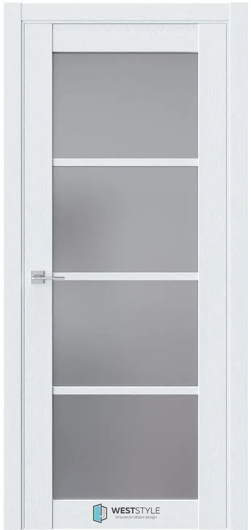 Межкомнатная дверь ZEST EMLAYER 13 — Стекло сатинат графит