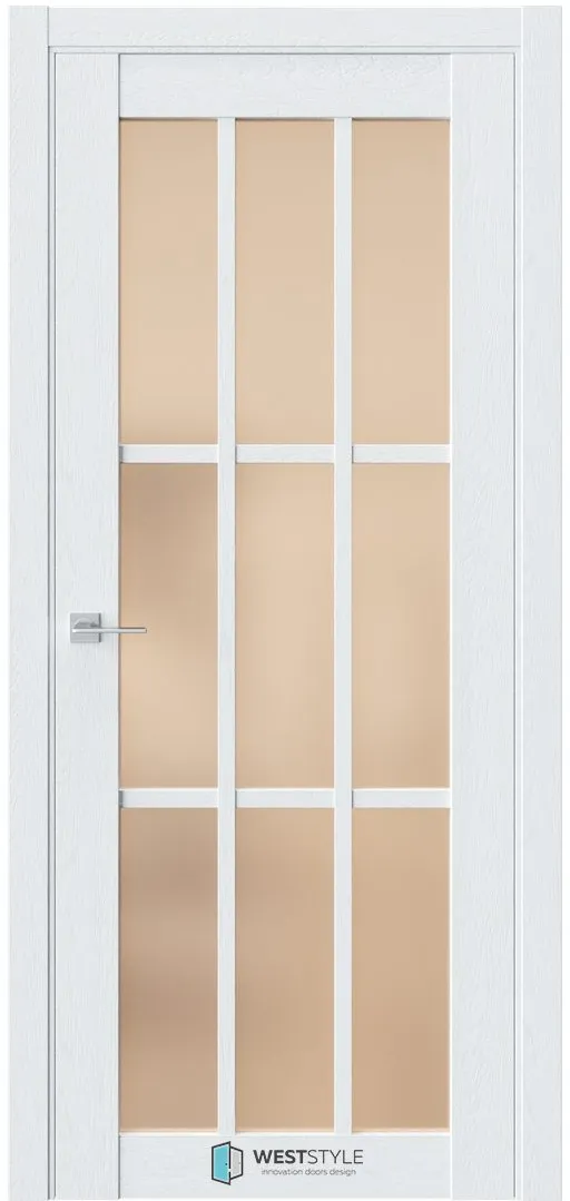 Межкомнатная дверь ZEST EMLAYER 19 — Стекло сатинат бронза