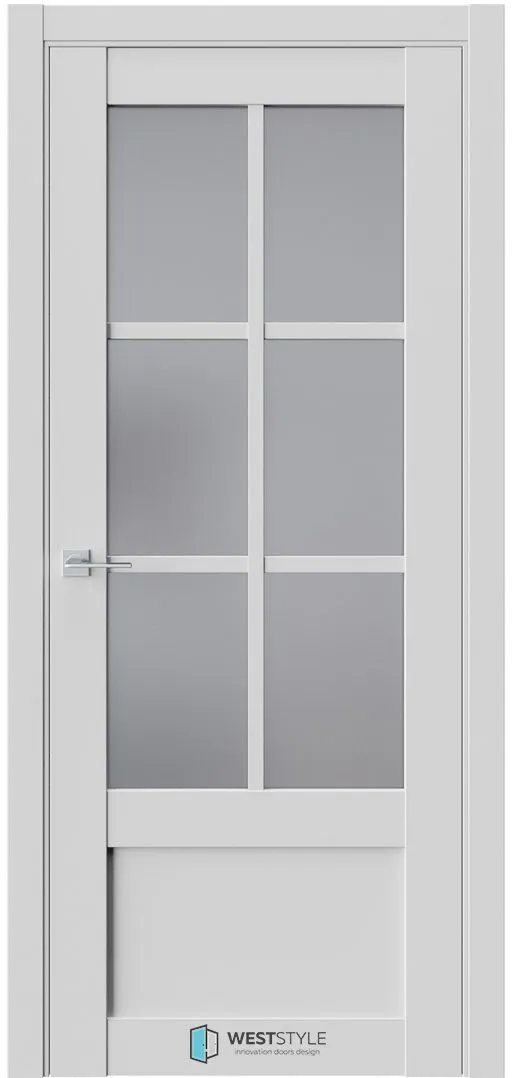 Межкомнатная дверь ZEST EMLAYER 23 — Стекло сатинат графит
