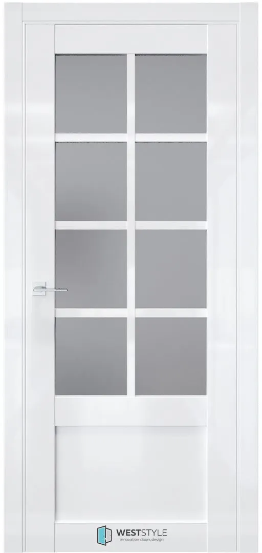 Межкомнатная дверь ZEST EMLAYER 25 — Стекло сатинат графит