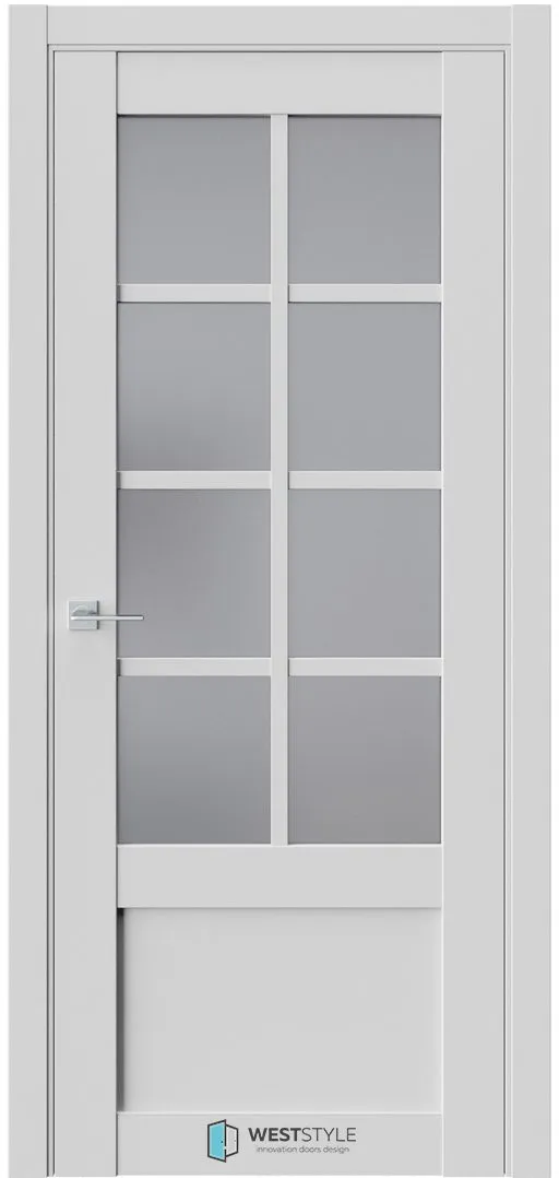 Межкомнатная дверь ZEST EMLAYER 25 — Стекло сатинат графит