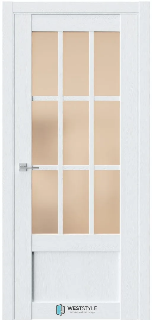 Межкомнатная дверь ZEST EMLAYER 27 — Стекло сатинат бронза