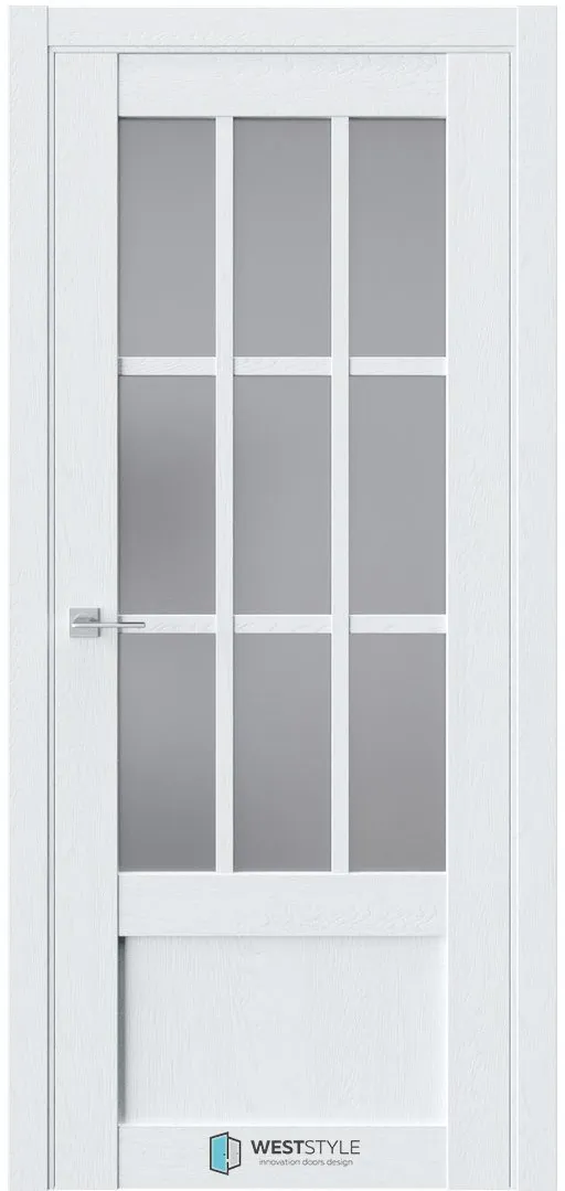 Межкомнатная дверь ZEST EMLAYER 27 — Стекло сатинат графит