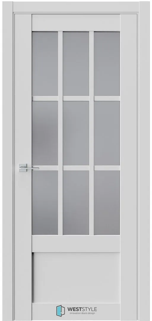 Межкомнатная дверь ZEST EMLAYER 27 — Стекло сатинат графит