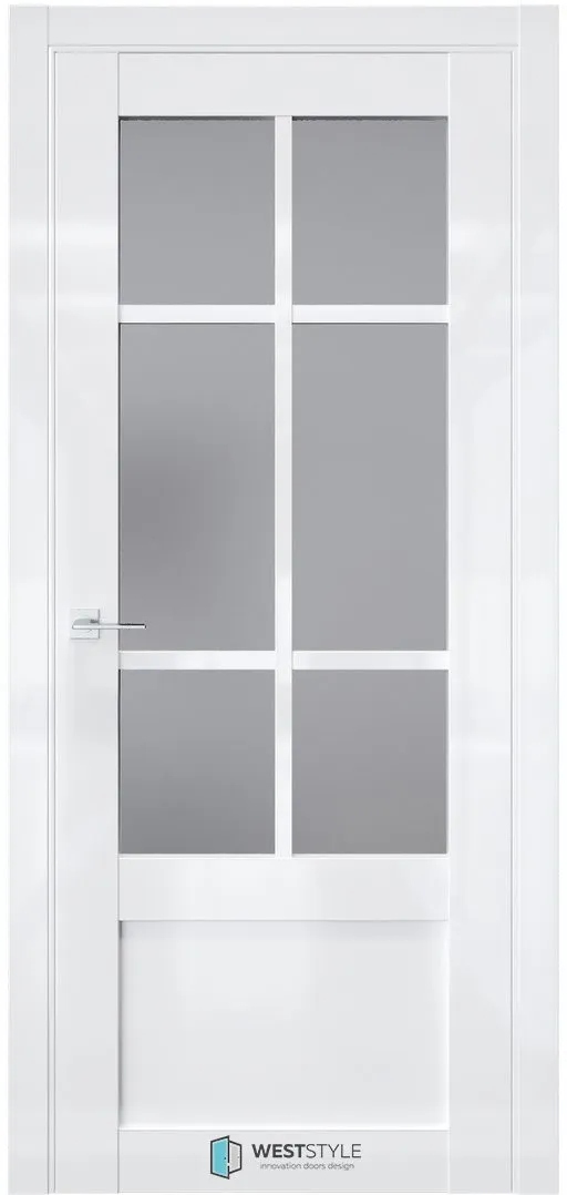 Межкомнатная дверь ZEST EMLAYER 31 — Стекло сатинат графит