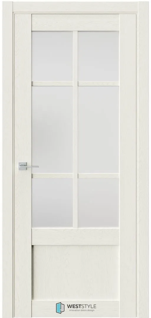 Межкомнатная дверь ZEST EMLAYER 31 — Стекло сатинат белое