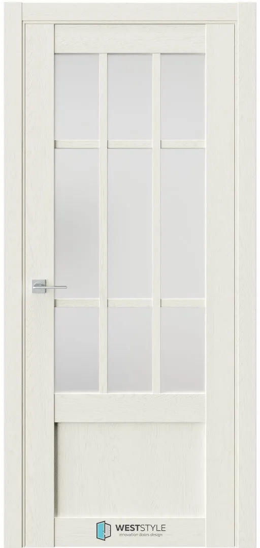 Межкомнатная дверь ZEST EMLAYER 33 — Стекло сатинат белое